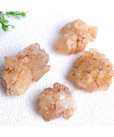 Aragonite Cluster Cluster Irregular Shape Stone Crystals Natural Polished Making Home Decor or Fish Tank Stone Charm Decoration Stone Mineral Specimen (Color : Khaki Size : 80-120g) 80-120g Khaki - Buy Online on GoSupps.com
