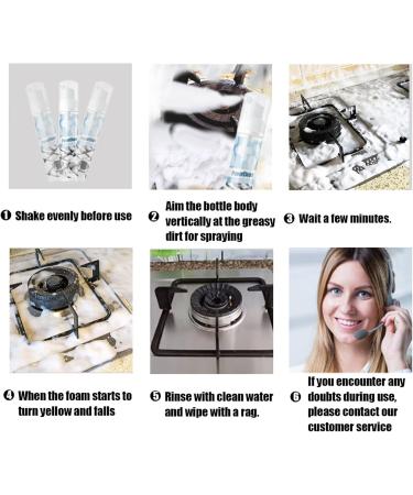 Kitchen Grease Cleaner - Safe Kitchen Oil Cleaner with Environmentally Friendly Formula Effective Cleaning 100ml for Kitchen Utensils/a - Buy Online on GoSupps.com