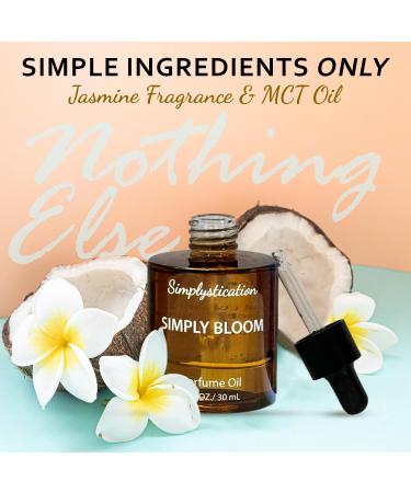 Simply Bloom Jasmine & MCT Perfume Oil Scented Fragrance Oil for Hair & Body Long Lasting Blooming Oil Inspired By G. Bloom for Women Dropper Bottle 30ml 30 ml Simply Bloom - Buy Online on GoSupps.com