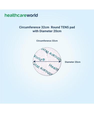 Healthcare World Tens Electrode Pads - 20 Round Self-Adhesive Electrodes for Targeted Pain Relief | Compatible with Neurotrac & Flexi-Level Devices - International Shipping Available - Buy Online on GoSupps.com