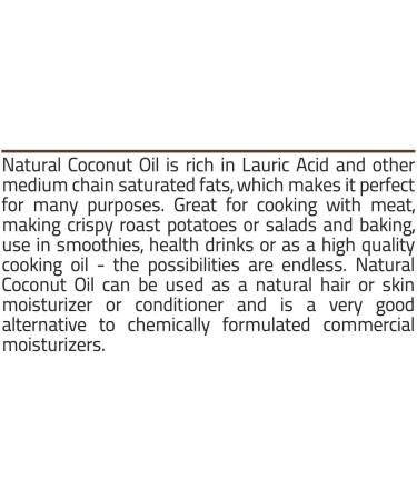 Pure Nutrition Coconut Oil Raw 100% Natural Cold Pressed - Buy Online on GoSupps.com