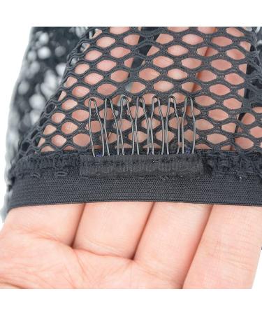 YANTAISIYU Black Crochet Wig Cap Headband with Adjustable Weaving Base - 1pc - Buy Online on GoSupps.com