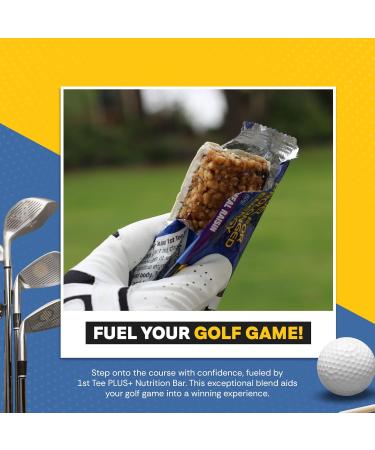 1st Tee PLUS+ Oatmeal Raisin bars made with Natural Ingredients Breakfast Bars | Best Oatmeal Bars Golf Nutrition Bar Easily Digestible Balanced Nutrition Bars 12-60 grams bars Oatmeal Raisin Bars 25.32 Oz - Buy Online on GoSupps.com