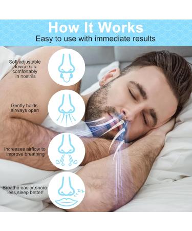 Buy Easy Breath Titanium Nasal Dilator | Snore Reduction Nasal Congestion Relief & Comfortable Airflow - Large Size Breathing Aid for Better Sleep - Buy Online on GoSupps.com