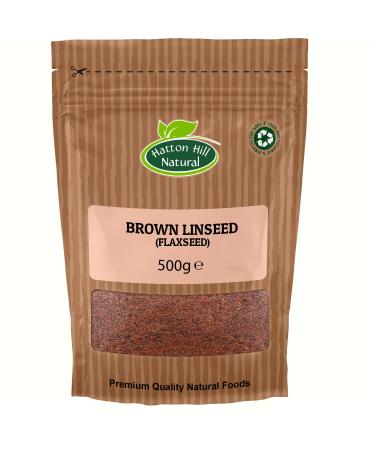 Brown Linseed (Flaxseed) 500g by Hatton Hill - Free UK Delivery