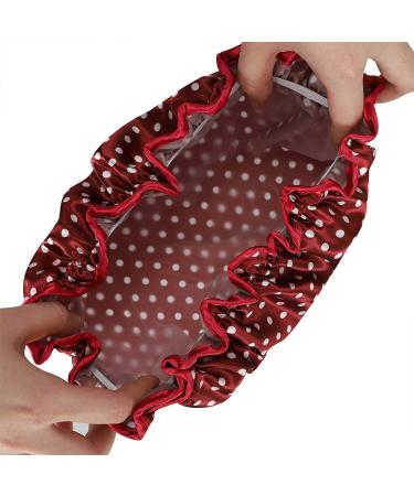 Waterproof Shower Caps for Women 3 Pack Double Layer Ideal for Home Bathroom & Spa - Buy Online on GoSupps.com