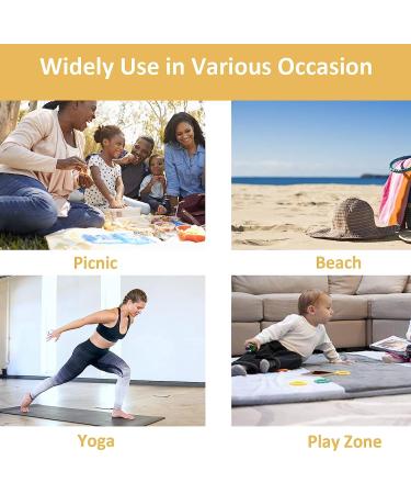 QWXNRG Outdoor Picnic Blanket - Foldable Waterproof Sand Mat - Extra Large 60 x 80 - Brown Striped for Beach Camping Hiking Travel - Buy Online on GoSupps.com