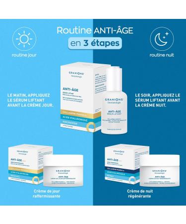  Granions GRANIONS Anti-Aging Face Serum - Collagen and Hyaluronic Acid + Niacinamide Oat Extract - Skincare Anti Ride Marine Collagen - Dermatologically Tested - Anti-Wrinkle Lifting Serum 30 ml - Buy Online on GoSupps.com