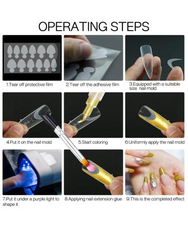 Shop C12rtive 60-Piece Dual-Nail Shape Stickers for French Manicure - Silicone Nail Forms for Gel Extensions & Quick Structure - Buy Online on GoSupps.com