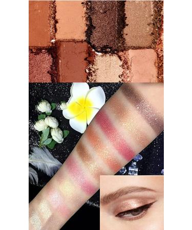 Gold Glitter Eyeshadow Palette - 10 Colors Shimmer Makeup Set | Long Lasting & Waterproof - Professional Nude Eyeshadow Palette - Buy Online on GoSupps.com
