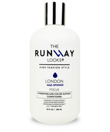 London Mad Sponge Hydrating and Color-Sustain Conditioner With Lavender & Sunflower Seed Extract Renews Moisture For Healthy Hair Keep Hair Beautiful And Color Brilliant (12oz) London Conditioner
