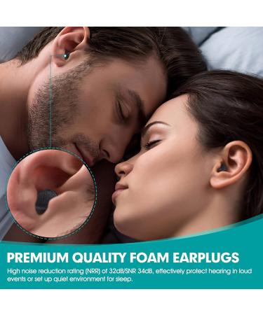 200 Pairs Black Foam Earplugs - Noise Cancelling Individually Bagged for Sleeping & Work - Sound Blocking & Snoring Relief - Buy Online on GoSupps.com