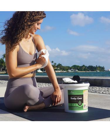 Wipex No Rinse Body Wipes for Adults | 225 Large Body Camping Wipes | Tea Tree & Eucalyptus Essential Oil | Gym, Yoga, Wrestling, Team Sports | After Workout Bathing & Athlete Body Wipes - Buy Online on GoSupps.com