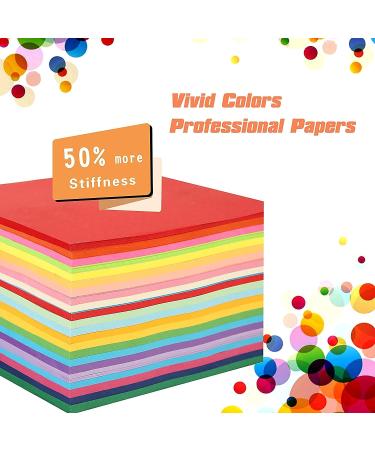 Origami Paper Double Sided Color - 200 Sheets - 20 Colors - 6 Inch Square - Ideal for Beginners - Buy Online on GoSupps.com