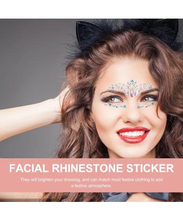 Hair Rhinestones & Eye Body Stickers | 4 Sheets of Face & Eyebrow Gems for Glam Looks - Buy Online on GoSupps.com