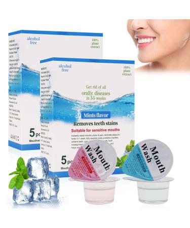 Fengyang 2Box Jelly Cup Mouthwash mouthwash travel size clear bad breath and clean teeth Jelly Cup Mouthwash Restoring Teeth restoration of the health of teeth and mouth