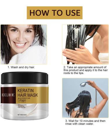 Collagen Hair Treatment Collagen Hair Mask Conditioning Argan Oil Collagen Hair Mask Essence Nourishing Magical Treatment Deep Repair Conditioner Hair Masks Conditioning Argan Oil Hair Mask 100g - Buy Online on GoSupps.com