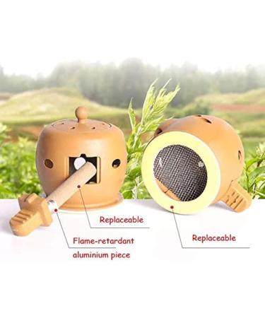 Moxibustion Box Chinese Moxa Sticks Burner Heating Acupuncture Point Reusable Self-Adhesive Moxa Roll Stick Holder for Joint Knee Pain Care - Buy Online on GoSupps.com