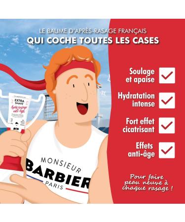 Balsam After Shaving by Mr. Barbie - Vegan French Anti-Aging with RGNA Activators & Hyaluronic Acid | 75ml | Repair & Scar Treatment - Buy Online on GoSupps.com