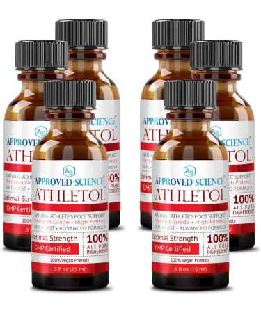 Approved Science Athletol - Rapid Athlete's Foot Relief - 25% Undecylenic Acid & Tea Tree Oil - Vegan Formula - 3 x .5 Fl. Oz - Buy Online on GoSupps.com