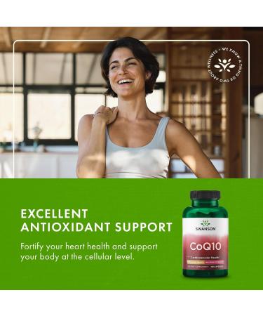 Swanson CoQ10 Cardiovascular Brain Energy and Heart Health Antioxidant Support Supplement 200 mg 90 Capsules (2 Pack) - Buy Online on GoSupps.com
