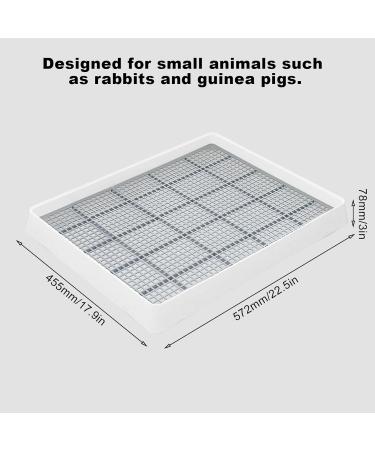 XXL Kyaoayo Rabbit Cat Toilet Oversized Pet Urine Pan for Rabbits Puppies Guinea Pigs & Ferrets Ideal Tray for Small Animals - Buy Online on GoSupps.com