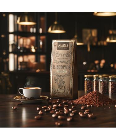 Fifth of Jugais Cocoa cookies Maria Confeitaria Box of 150g Handmade Ideal for tea or coffee Gourmet product of Portuguese origin - Buy Online on GoSupps.com