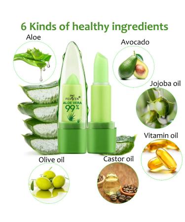 4 Pack Aloe Vera LemonSac Long Lasting Lip Balm Set | Moisturizing Color Changing Lip Gloss (4Pcs) - Buy Online on GoSupps.com