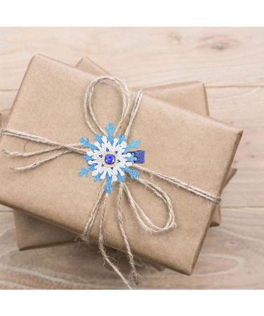 Christmas Themed Snowflake Hair Grip Elegant Christmas Snowflake Hair Clip Embellished with Rhinestones Blue Heart Model - Buy Online on GoSupps.com