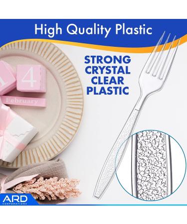 Ard Wholesale 100 Count Clear Extra Strong Forks Cutlery Box - Durable and Resistant - Buy Online on GoSupps.com