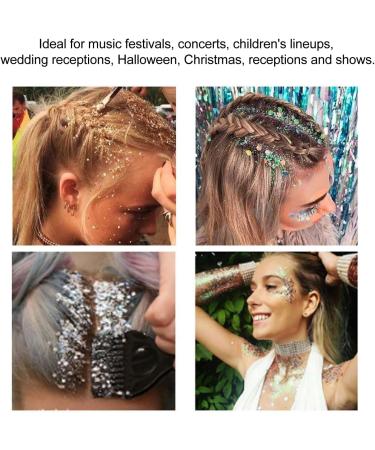 Buy 16g Safe Face Glitter for Concerts - Easy Clean Makeup Sequins & Glitter | International Shipping - Buy Online on GoSupps.com