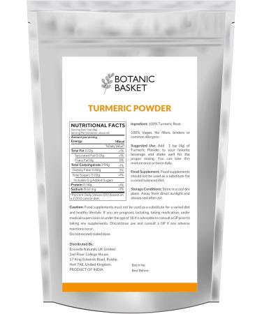 Ecoveda Naturals Turmeric powder 250 grams min 5 curcumin content made with 100 natural turmeric root powder Haldi powder - Buy Online on GoSupps.com