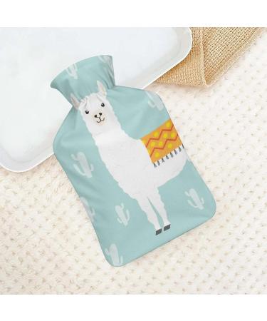 Alpaca Rubber Hot Water Bottle with Lid for Pain Relief | Cramps & Foot Warmer - Hot & Cold Therapy - Buy Online on GoSupps.com