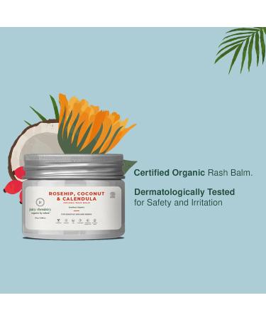 Buy Juicy Chemistry Organic Diaper Rash Balm - Rosehip Coconut & Calendula for Soothing Baby Skin Irritation | 25 Gm - International Shipping Available - Buy Online on GoSupps.com