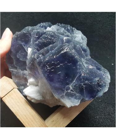 Natural Crystal Rough 1109.7gRare Purple Blue Ladder Fluorite and Crystal columnar paragenetic Specimen Quartz gem Stone Furniture ERBRA - Buy Online on GoSupps.com