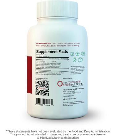 MYBODYRX Endocalyx Pro Supplement Endothelial Glycocalyx Support 120 Capsules - Vascular & Microcirculation Health Clinically-Studied Patented Supports Nitric Oxide Functions - Buy Online on GoSupps.com