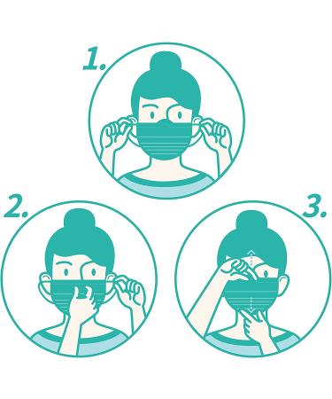 BYD CARE Disposable 3-Ply Mask ASTM Level 3 - Box of 50 | Daily Protection for Men and Women at Home, Office, School, Restaurants, Gyms - Indoor and Outdoor - Buy Online on GoSupps.com