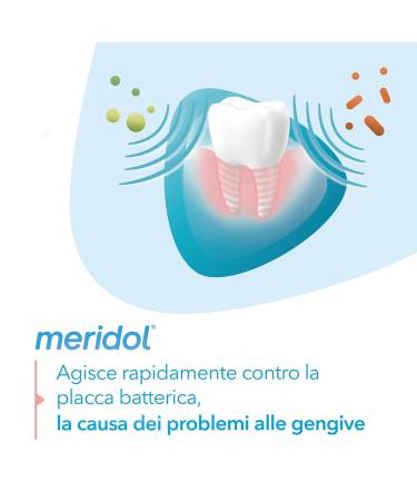 Meridol Toothpaste Gum Protection - 12 Packs of 75ml | Fight Bleeding & Gum Infections | Double-Acting Formula | Antibacterial Effect | International Shipping - Buy Online on GoSupps.com