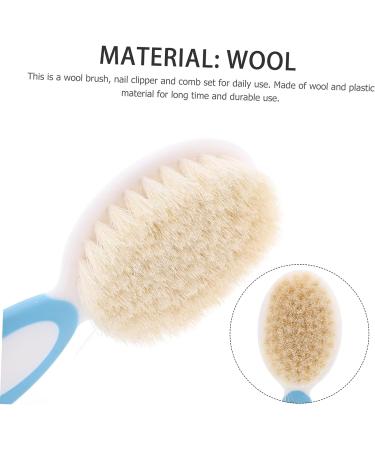 iBasenice 4 Pcs Baby Brush Set & Scalp Scrubber - Toddler & Infant Hair Care Kit | Silicone Hair Shampoo Brush & Comb for Children - Blue x2pcs 14x5cm - Buy Online on GoSupps.com