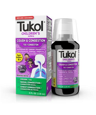 TUKOL Children's Cough & Cold, 4 Fl Oz,GEN00539 Children Cough and Cold, 4 oz - Buy Online on GoSupps.com