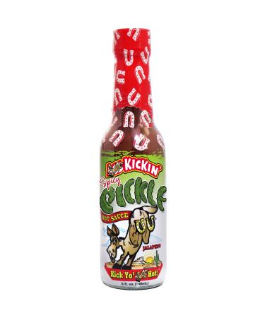 Hot Sauce Spicy Pickle Flavoured - 5 oz - Premium Gourmet Jalapeno Sauce for Chicken Wings and Burgers Perfect Stocking Stuffers or Christmas Gifts for the hot sauce fan-Try if you Dare!