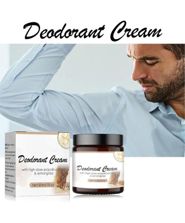 RENTANAC Propolis Lemongrass Deodorant Cream Propolis Deodorant Cream Lemongrass 30ml Underarm Care Odor Removing Cream Natural Deodorant Cream for Underarms and Private Parts - Buy Online on GoSupps.com