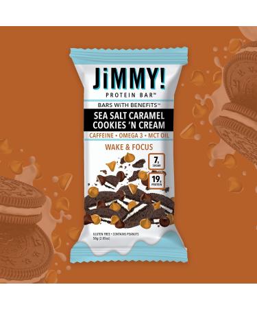 JiMMY! Protein Bars Cookies 'N Cream Variety Box 15 x 58g - Buy Online on GoSupps.com