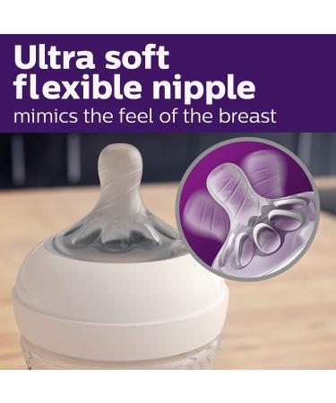 Philips AVENT Natural Glass Baby Bottle Clear 4oz 4pk - SCF701/47 - Buy Online on GoSupps.com