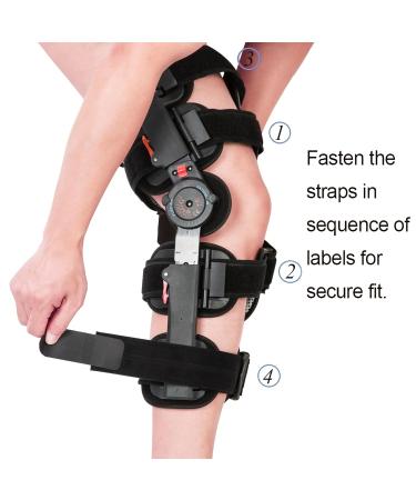 Medibot Adjustable Hinged Knee Brace | Post-Op Support Orthosis for Men & Women | Left & Right Leg Immobilizer - Buy Online on GoSupps.com