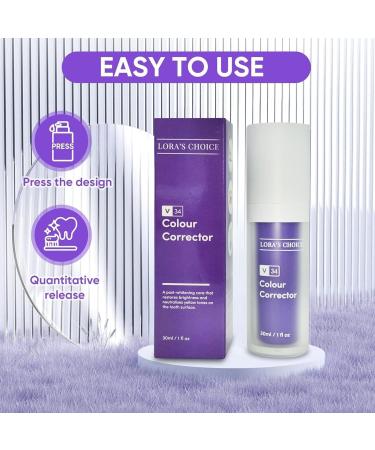 GOODY 2'S Lora Choice V34 Purple Toothpaste Tooth Stain Concealer & Whitening Booster Color Correcting Serum for Brighter Smile Enamel Safe Formula 30ml - Buy Online on GoSupps.com