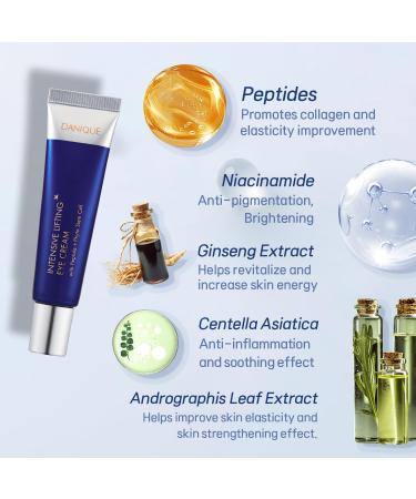 Dermanex Danique Intensive Lifting Eye Cream Peptide Phyto Stem Cell, Helps Improve Skin Appearance, Hydrates, and Smooths the Look of Fine Lines (20ml) - Buy Online on GoSupps.com