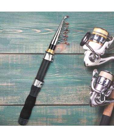 Plplaaoo Retractable Mini Fishing Rod - Portable 1.9m Travel Fishing Rod for Sea & Saltwater Fishing - Buy Online on GoSupps.com