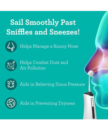 GuruNanda Nasal Saline Irrigator - Portable Cordless 300ml | 3 Modes for Sinus Relief | Rechargeable with 2 Tips - Buy Online on GoSupps.com