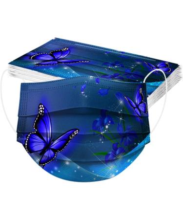 Goddess Accent 50 Pack Disposable Face_Mask Cute Floral Tie Dye Printed Protection for Adults Women - Buy Online on GoSupps.com